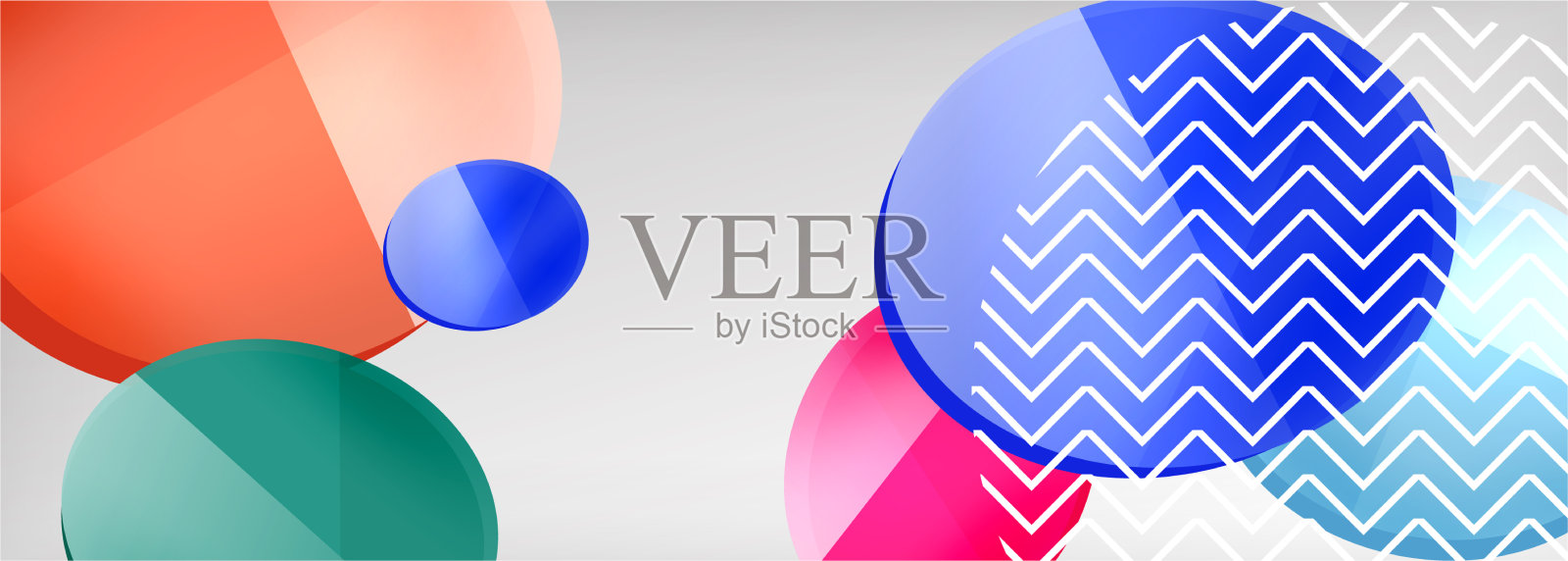 抽象光滑圆形背景插画图片素材