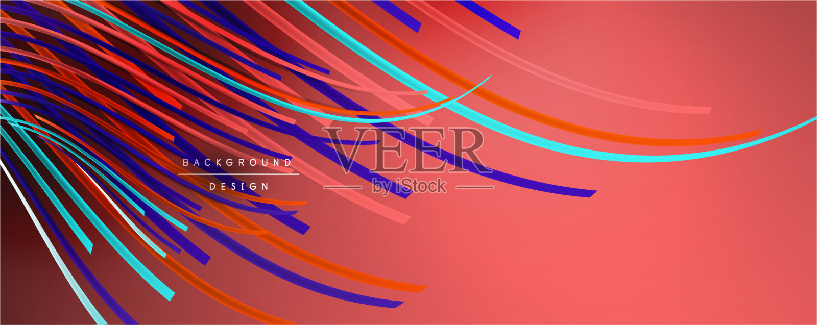 抽象色彩线条背景插画图片素材