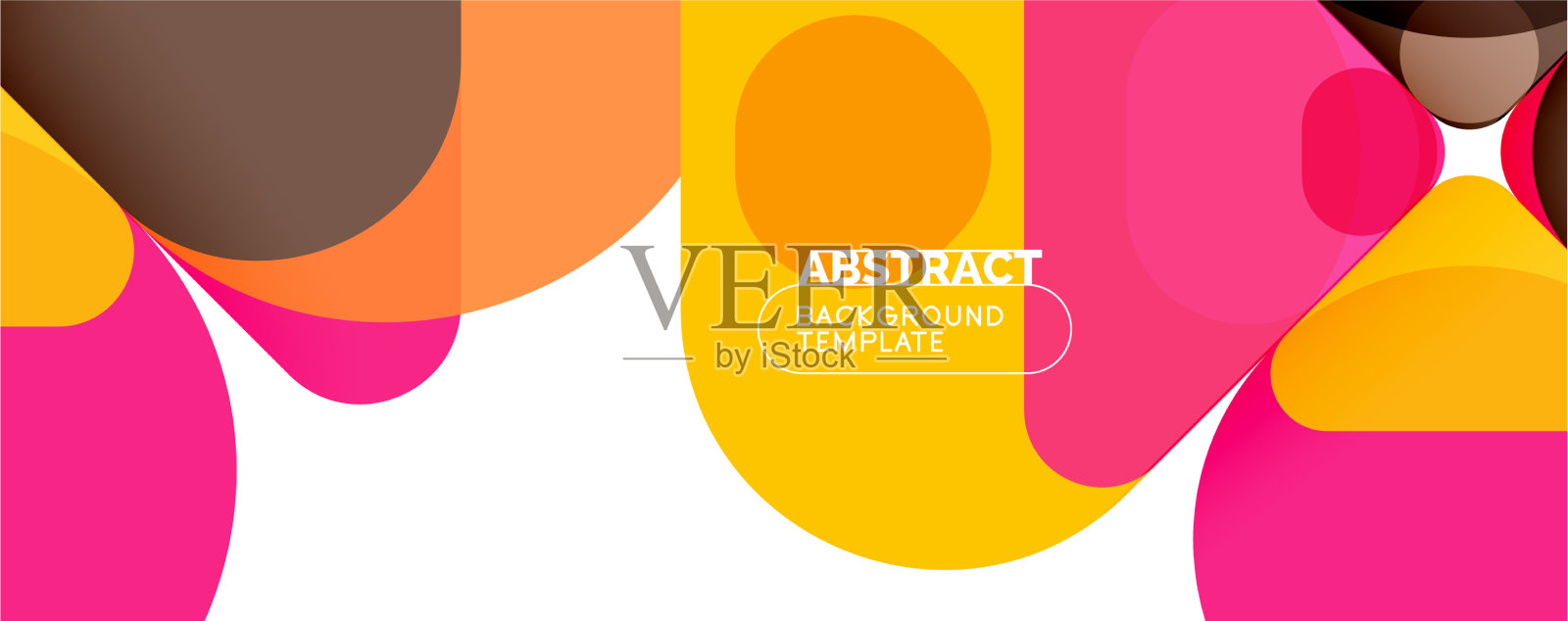 现代几何圆形和动态线条插画图片素材