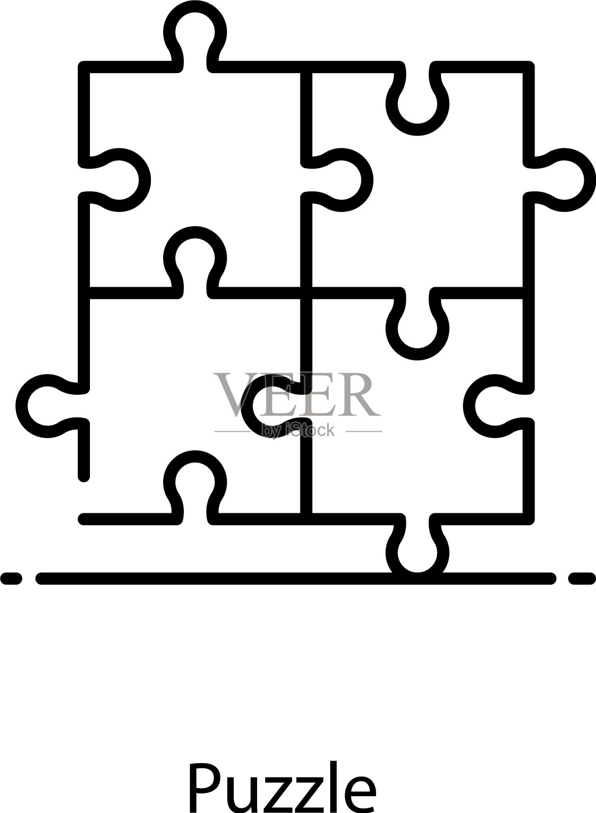 谜题插画图片素材