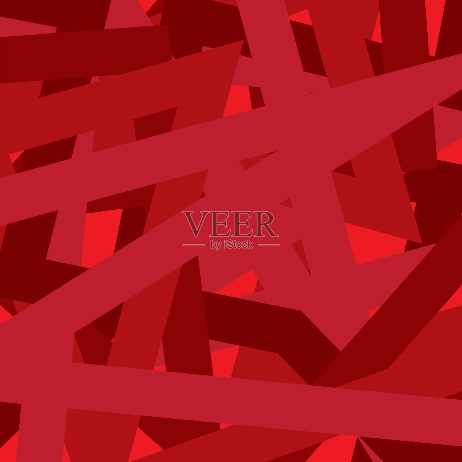 背景采用抽象的红色箭头设计插画图片素材