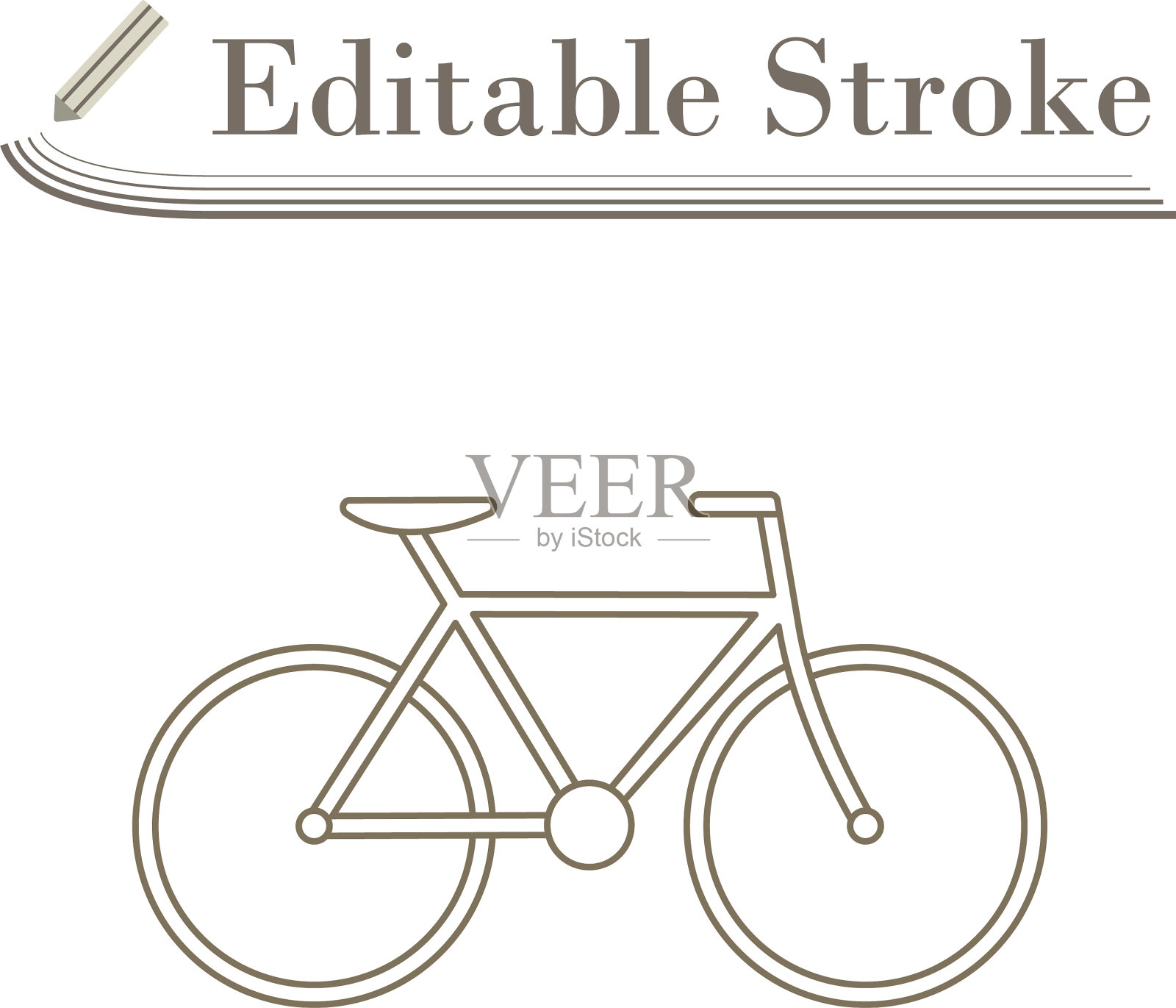 自行车图标插画图片素材