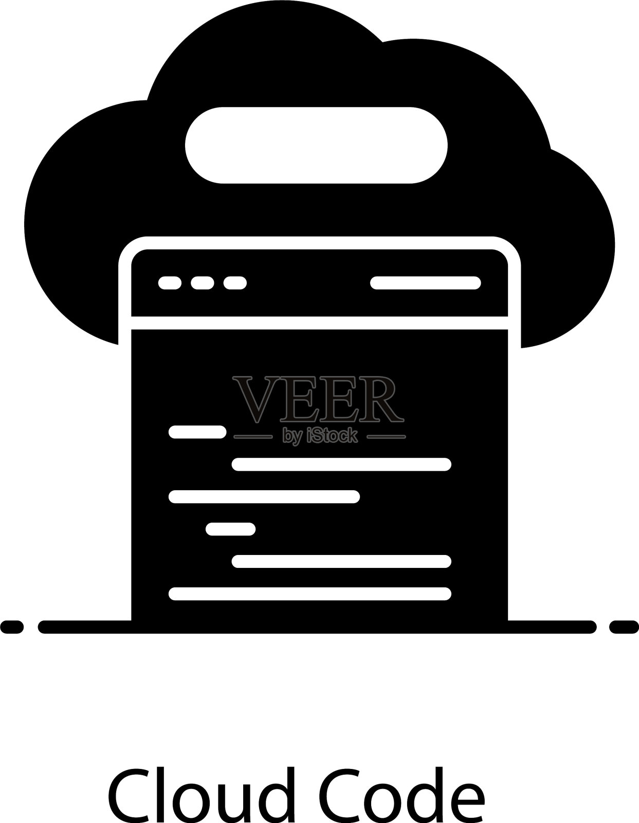 干净代码插画图片素材