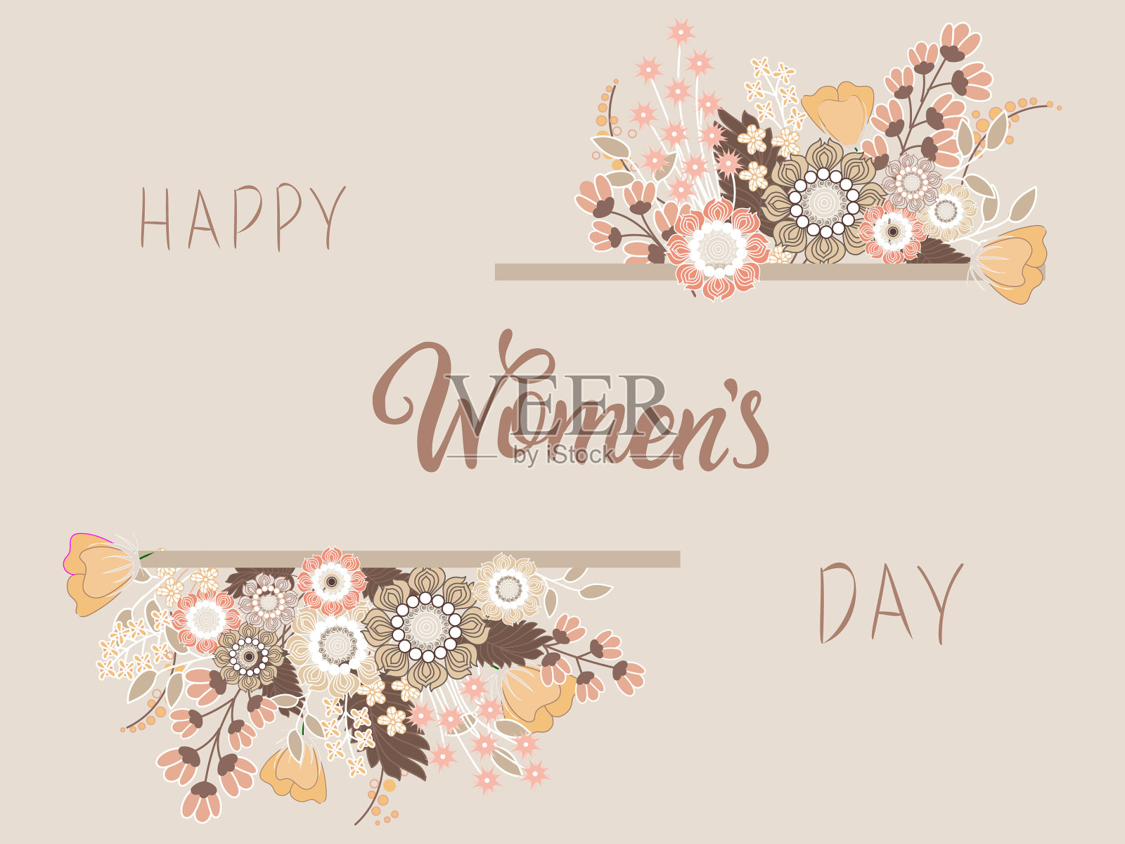 国际妇女节横幅插画图片素材