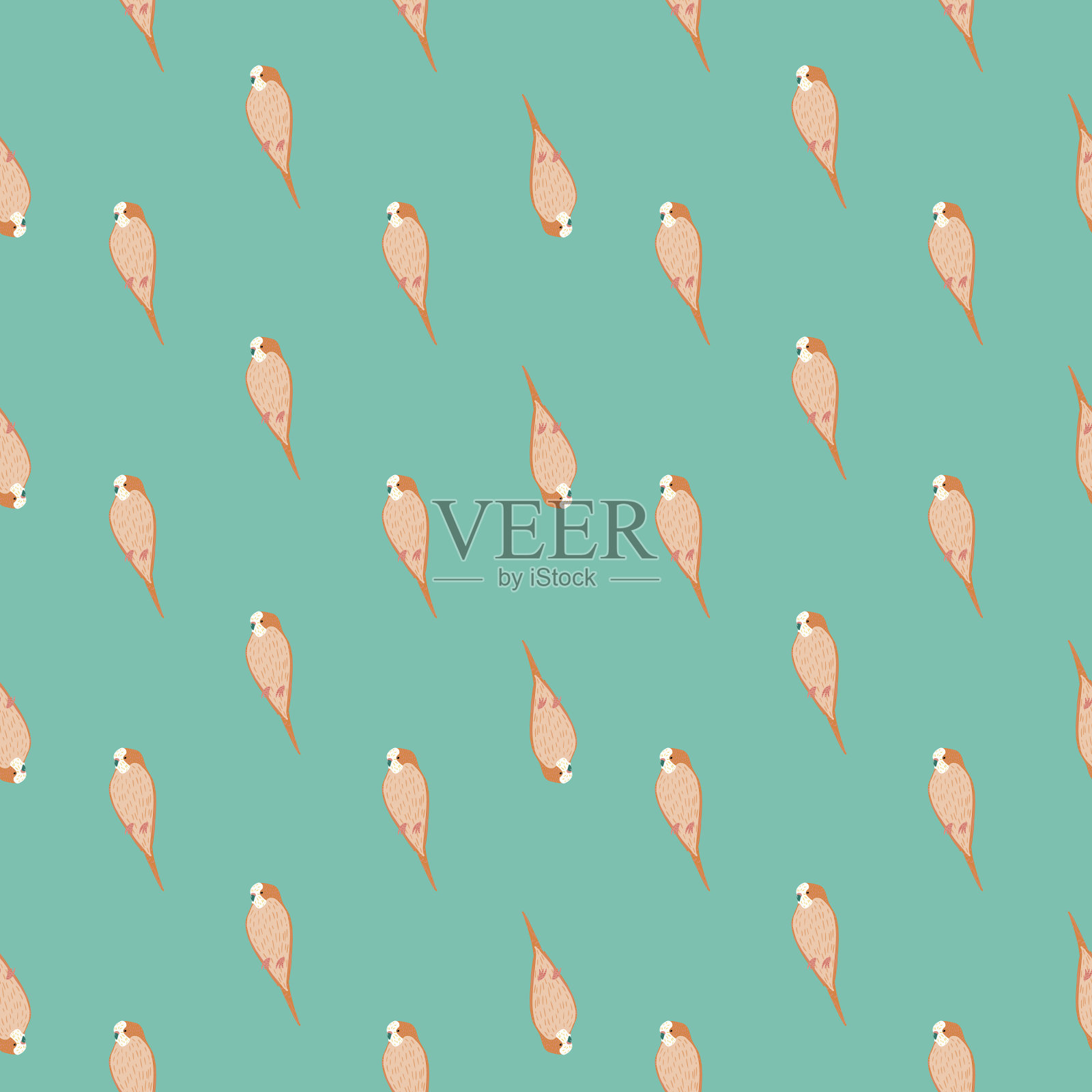 抽象无缝模式在儿童风格与粉红色插画图片素材