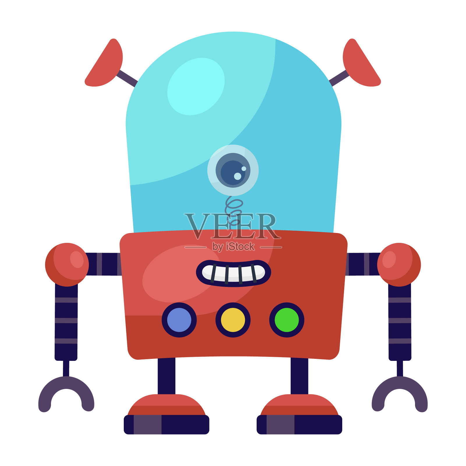机械机器人插画图片素材