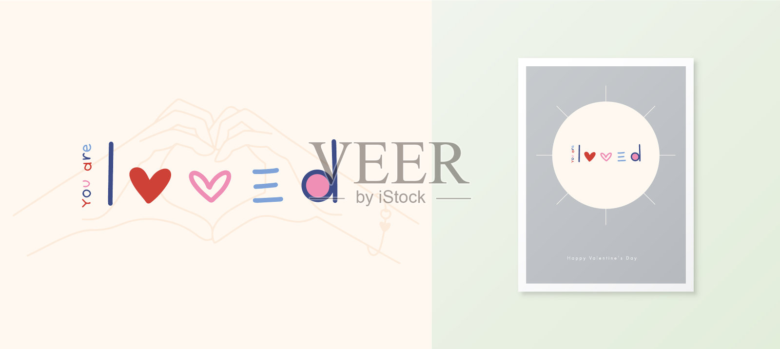 你喜欢线条艺术字体插画图片素材