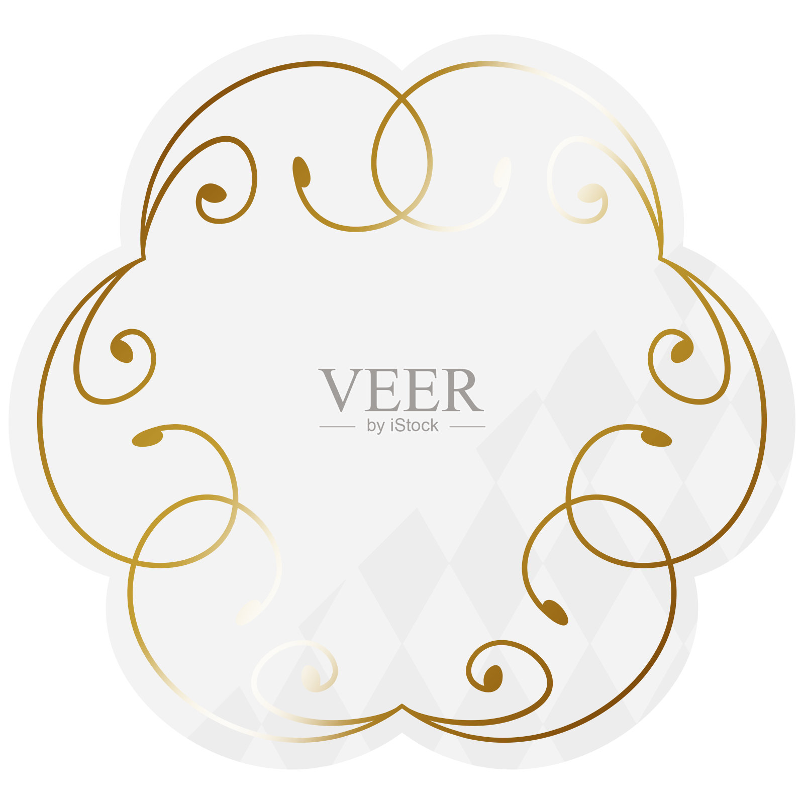 花形藤装饰架插画图片素材