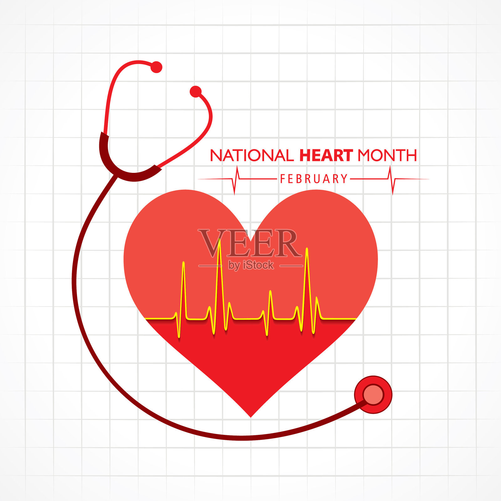 全国心月于二月举行插画图片素材