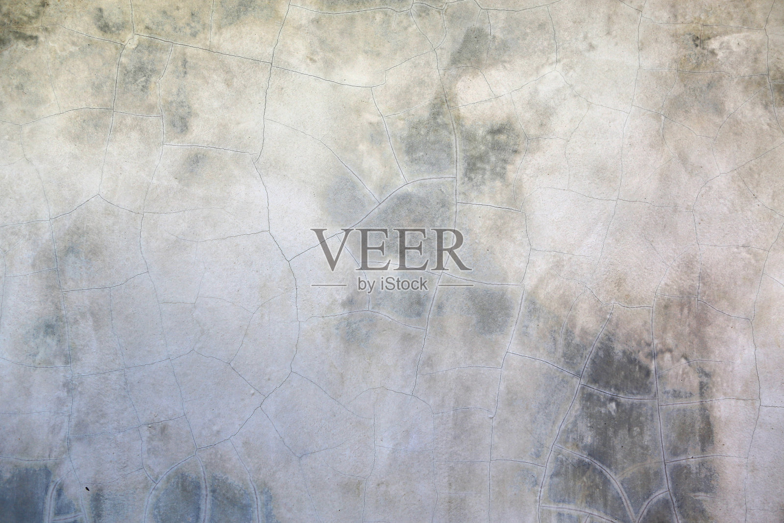 抽象混凝土墙与裂缝和划伤表面纹理背景。照片摄影图片