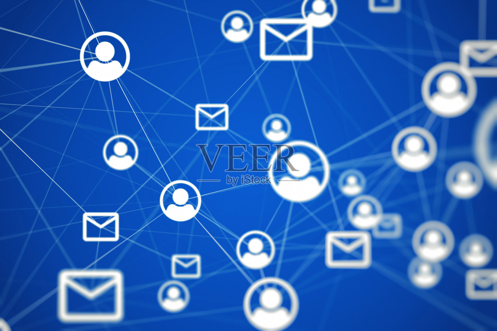 与社交头像的邮件连接照片摄影图片