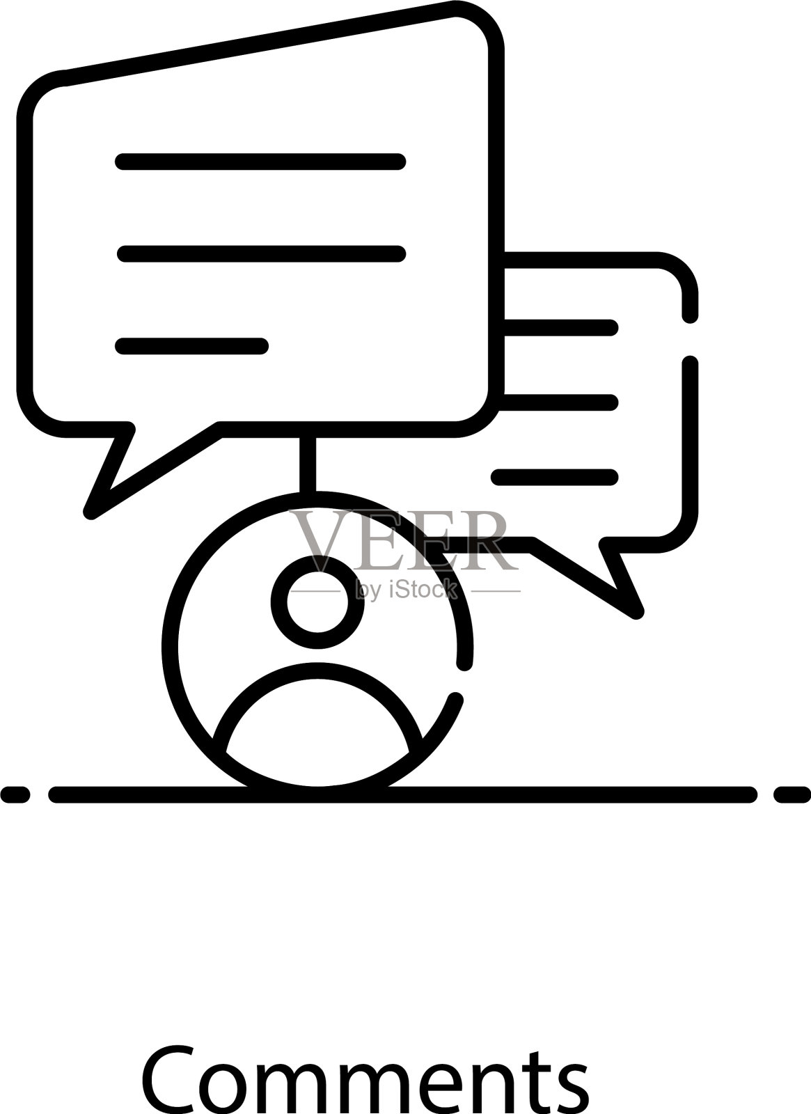 评论插画图片素材