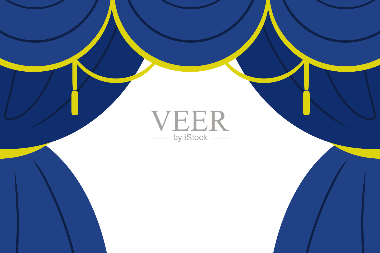 窗帘架插画图片素材