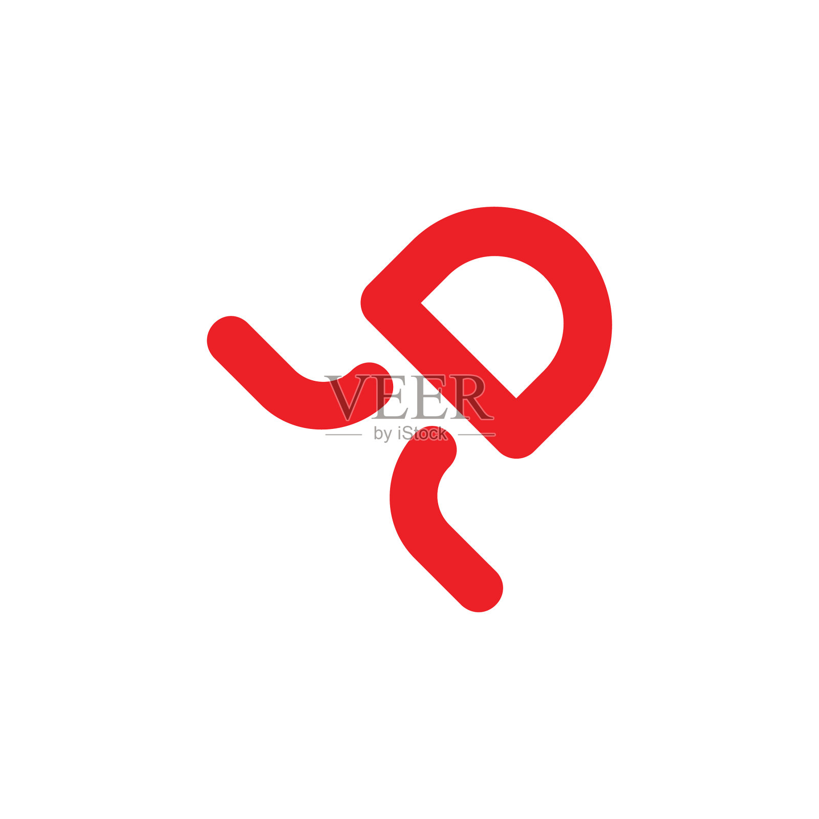 可爱的字母d子弹符号设计元素图片