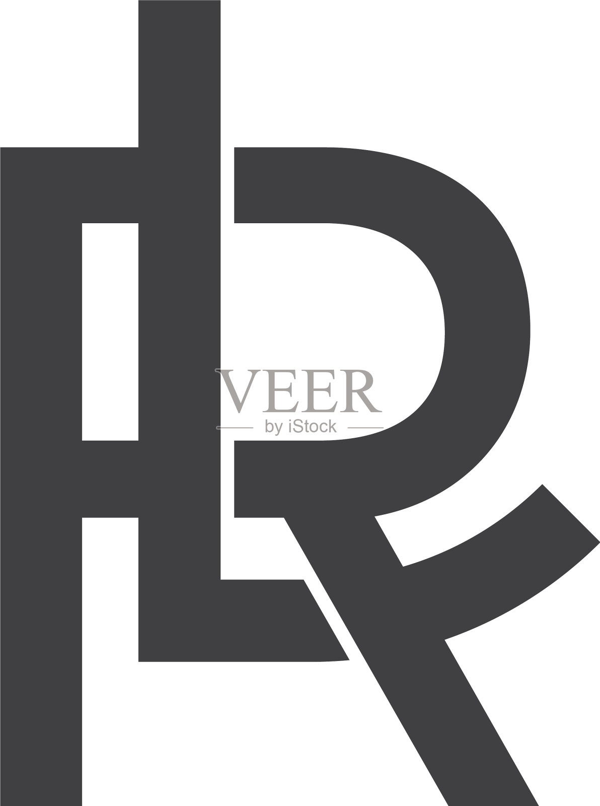 字母rl重叠线组合图案设计元素图片