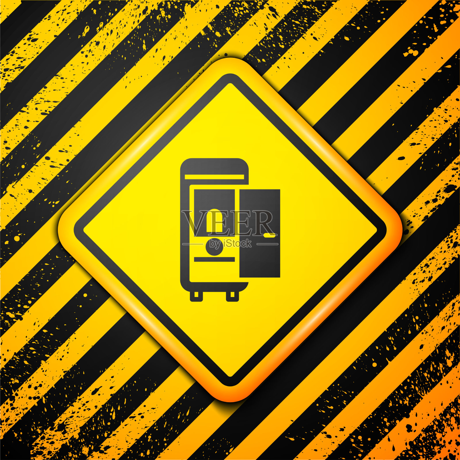 黑色马桶在火车车厢图标孤立上插画图片素材