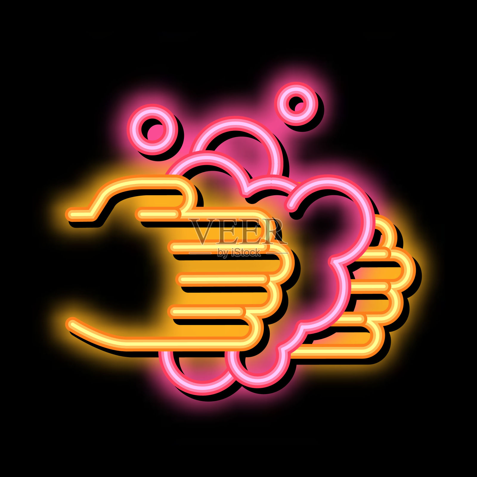 洗手液肥皂霓虹灯图标插图插画图片素材