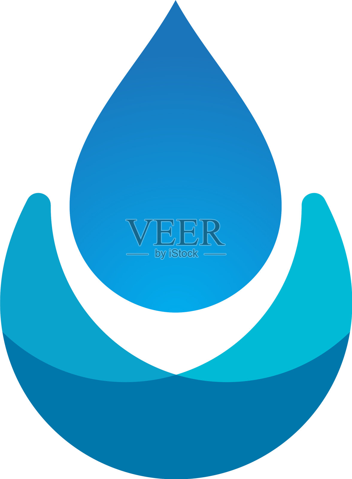 水滴的标志设计元素图片