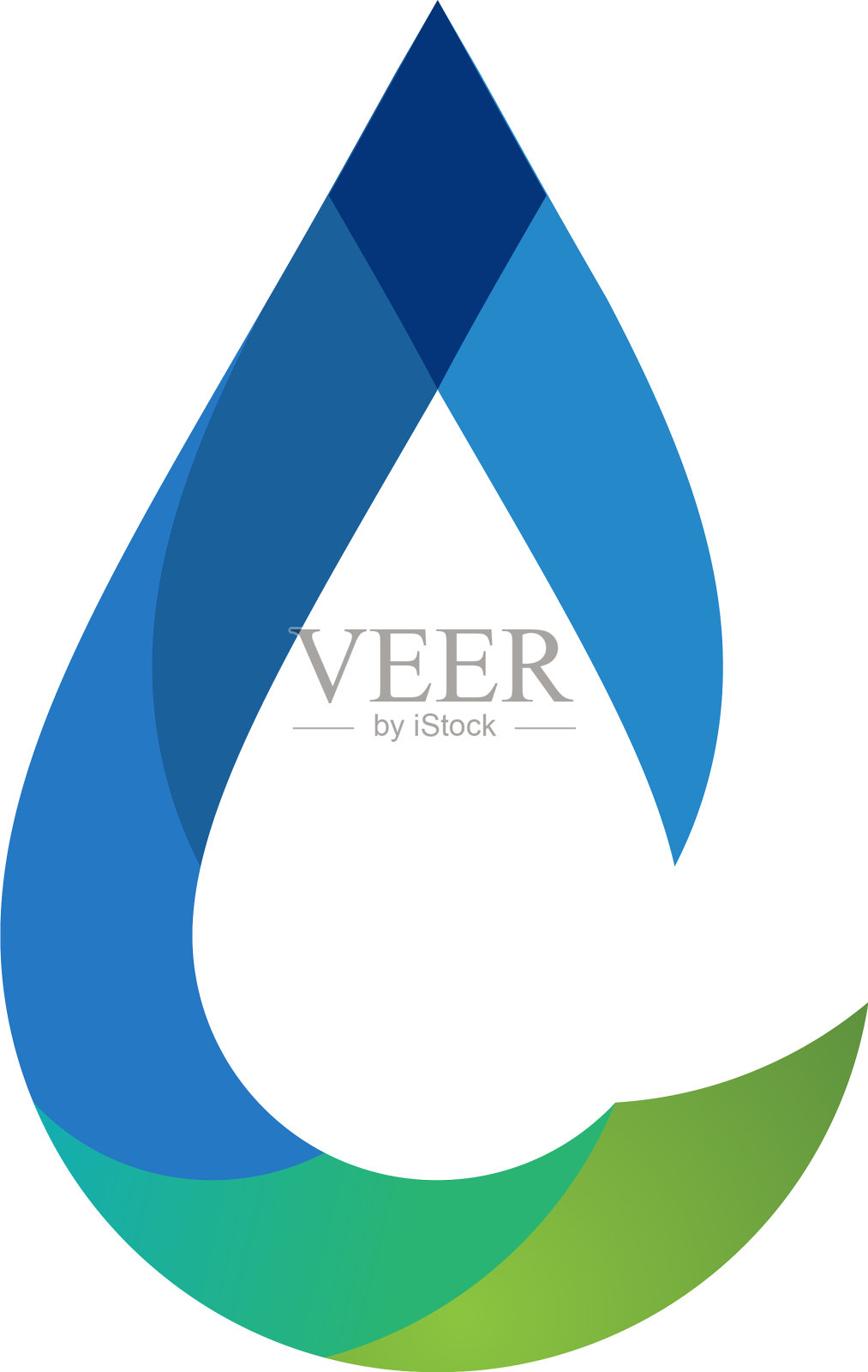 水滴的标志设计元素图片