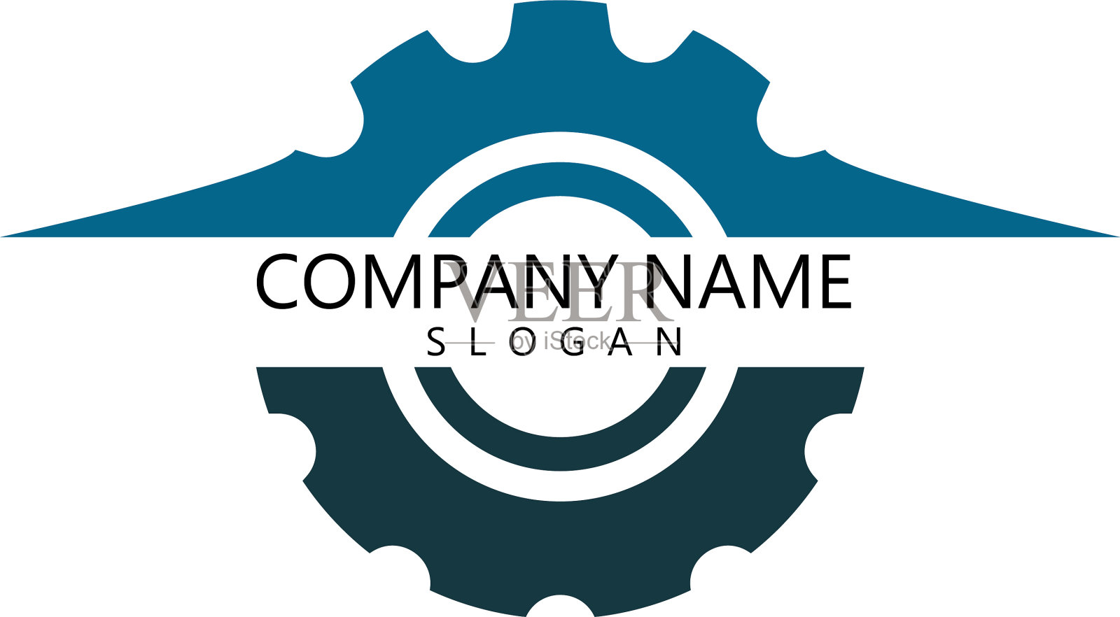 齿轮模板插画图片素材