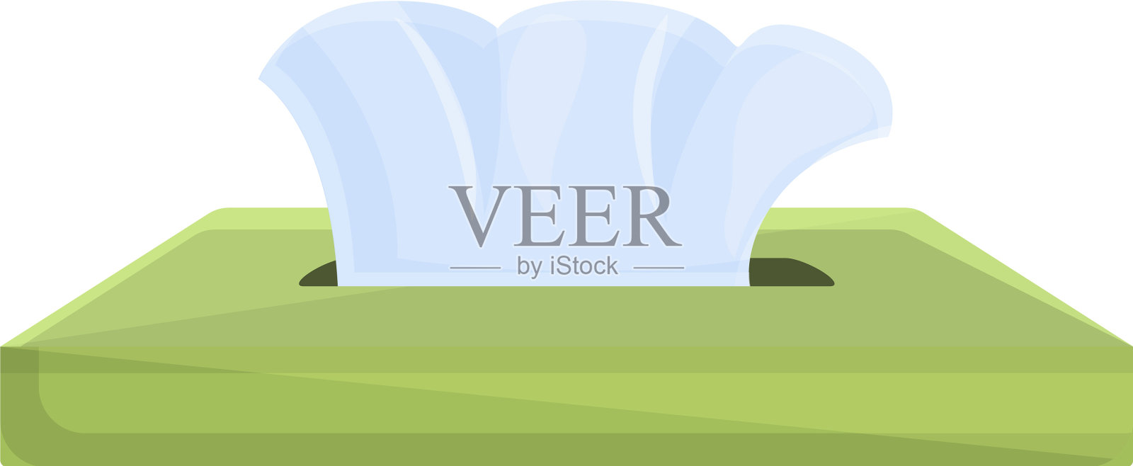 一次性纸巾图标卡通风格设计元素图片