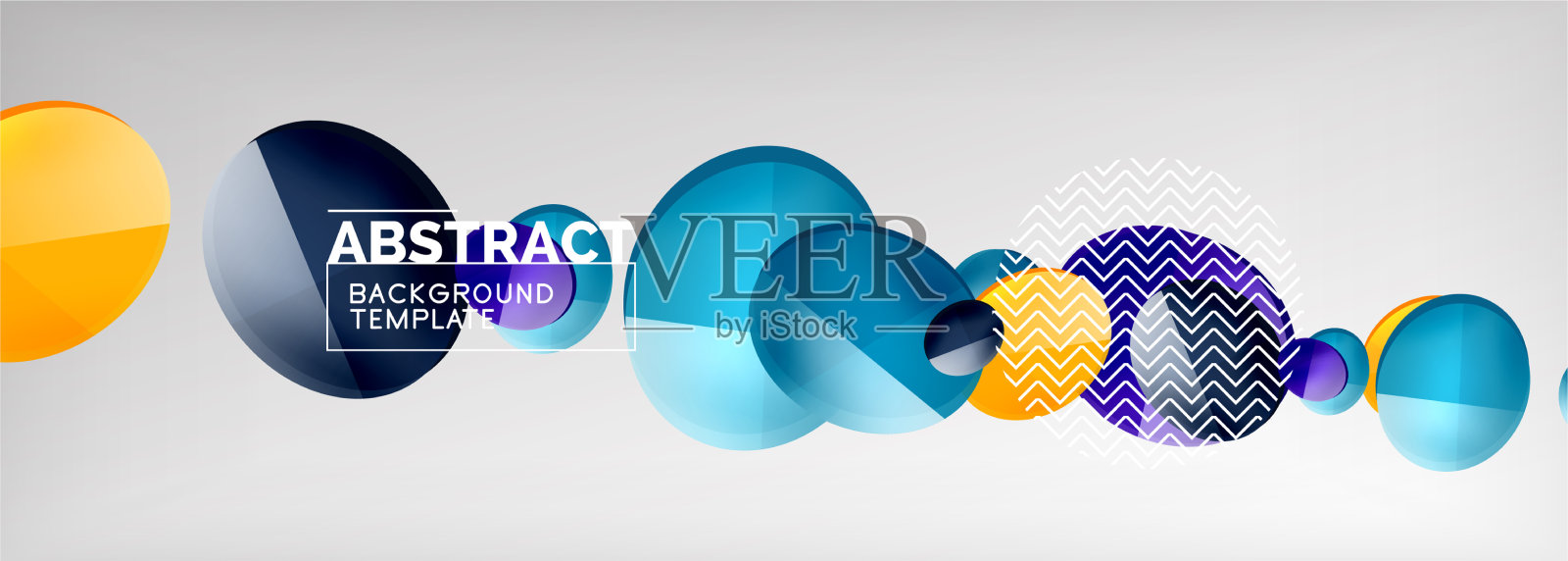 抽象光滑圆形背景插画图片素材