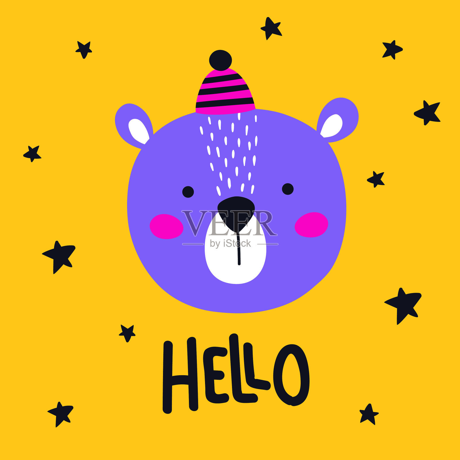 动物heads-14插画图片素材