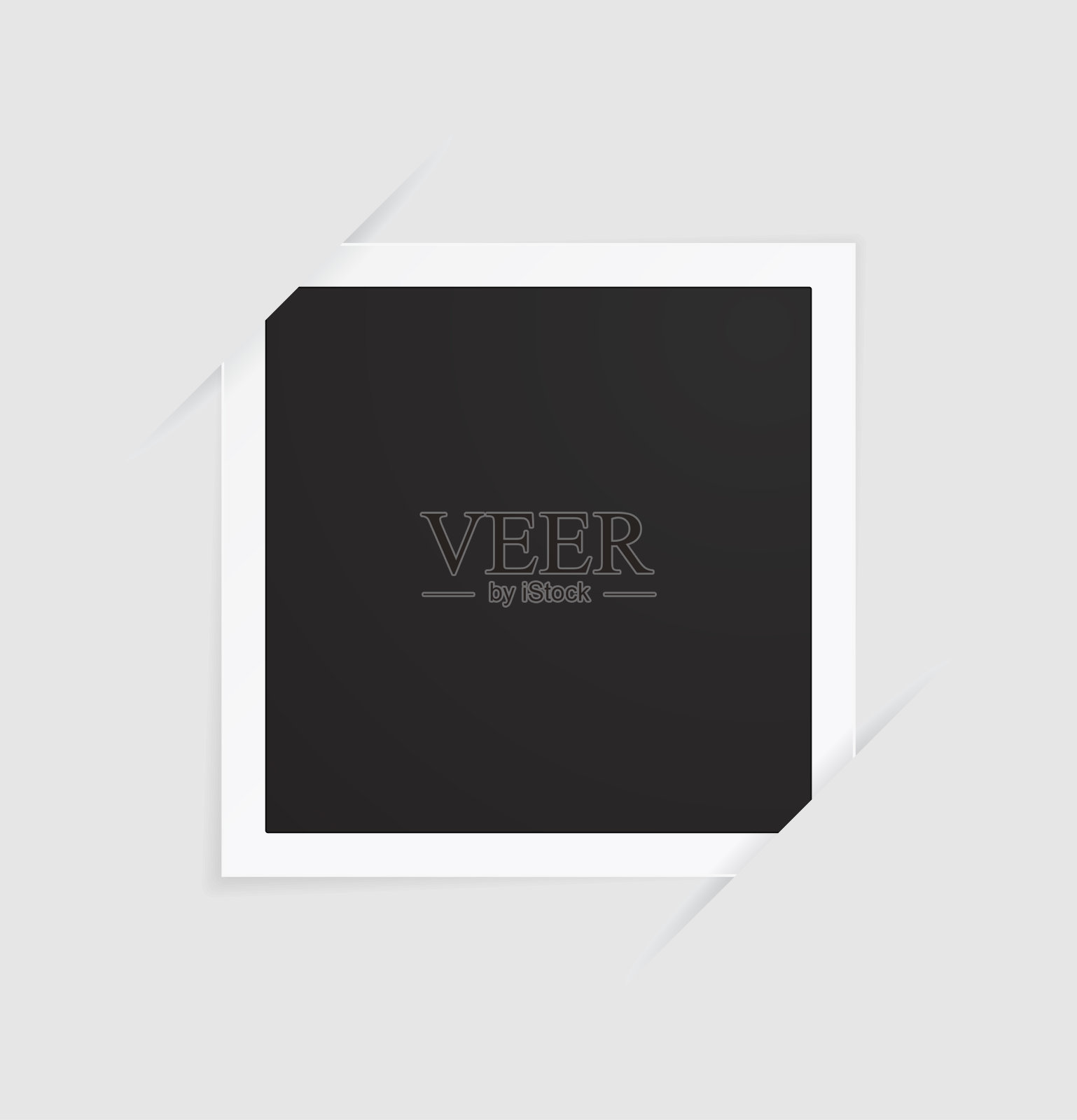 照片卡上的白色背景插画图片素材