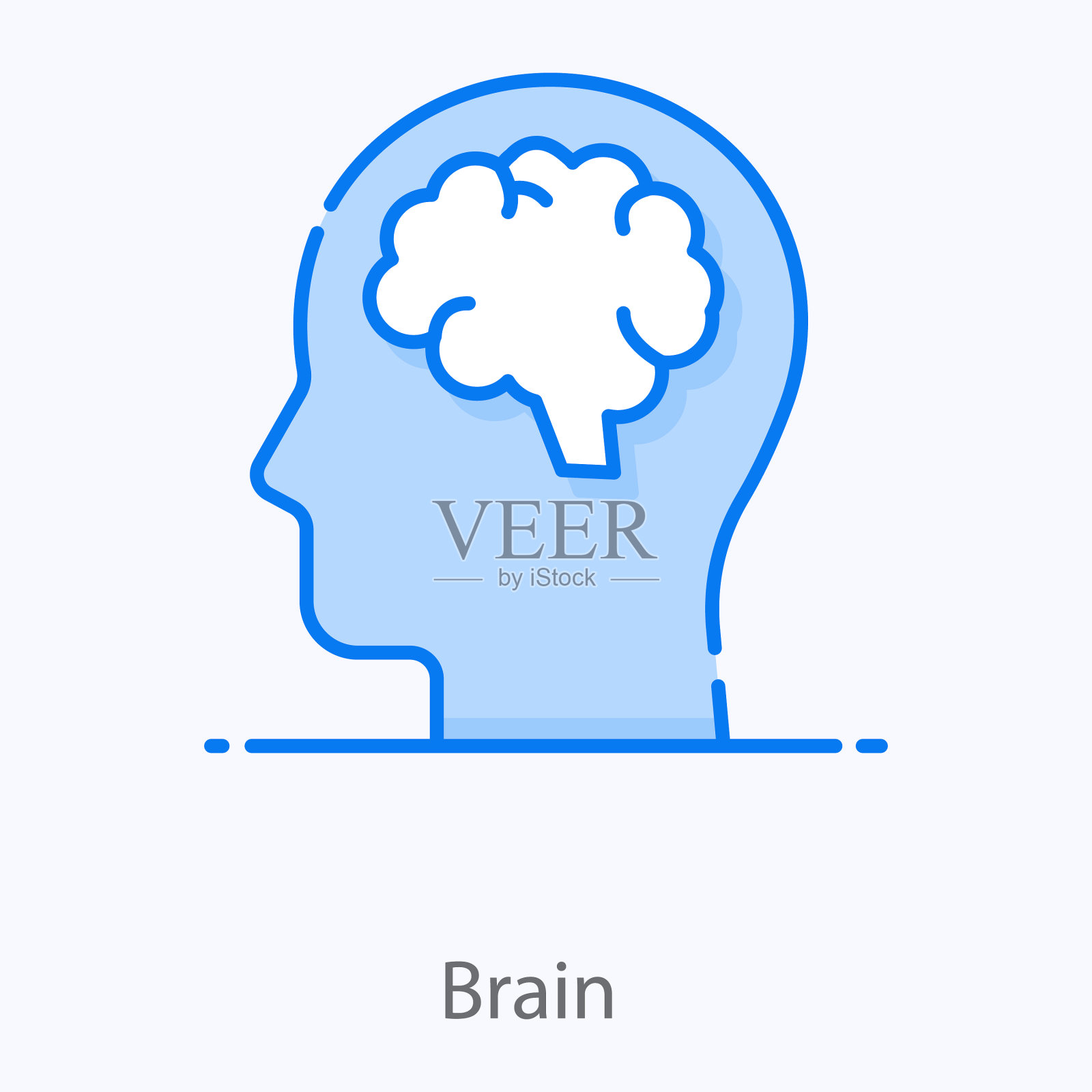 大脑插画图片素材