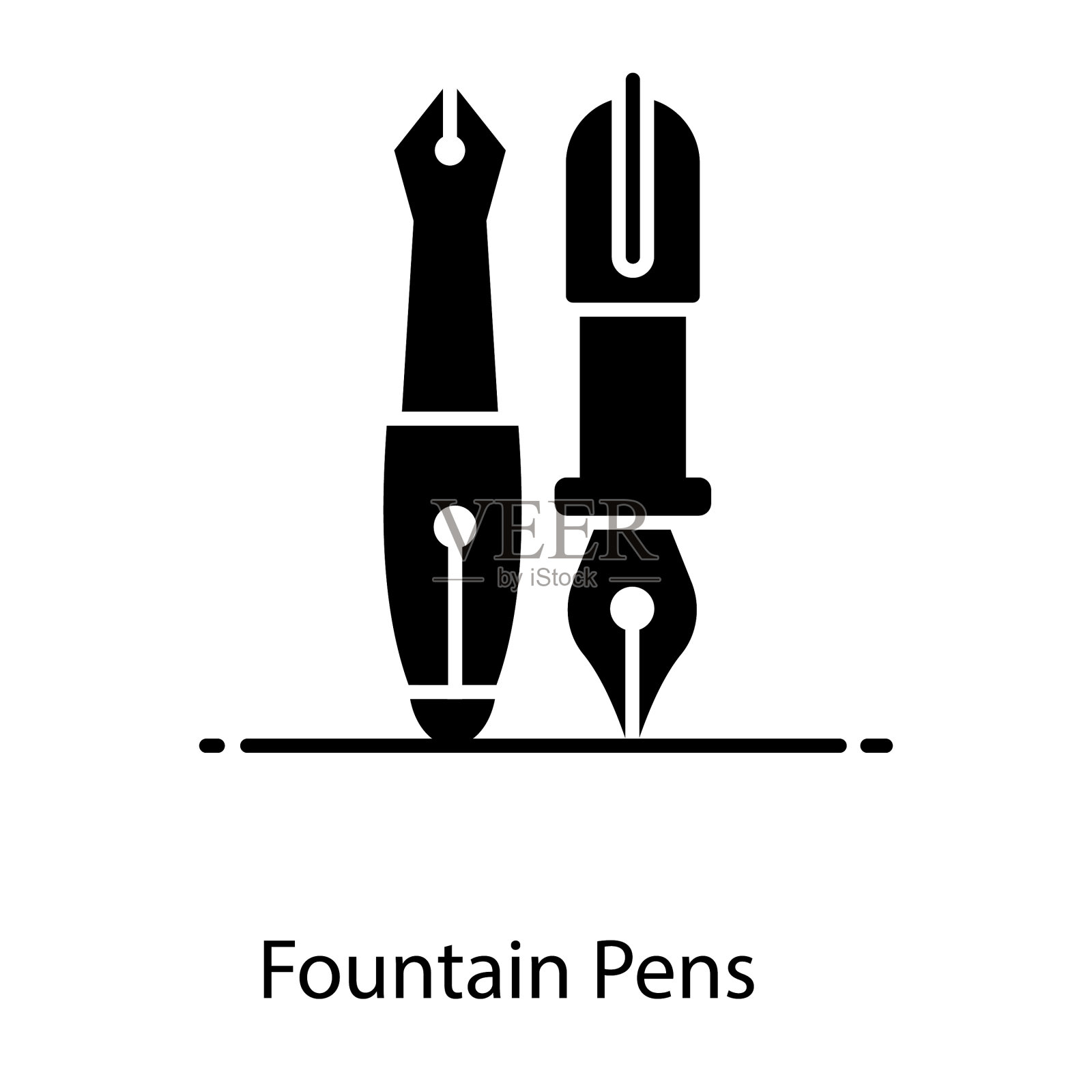 钢笔插画图片素材