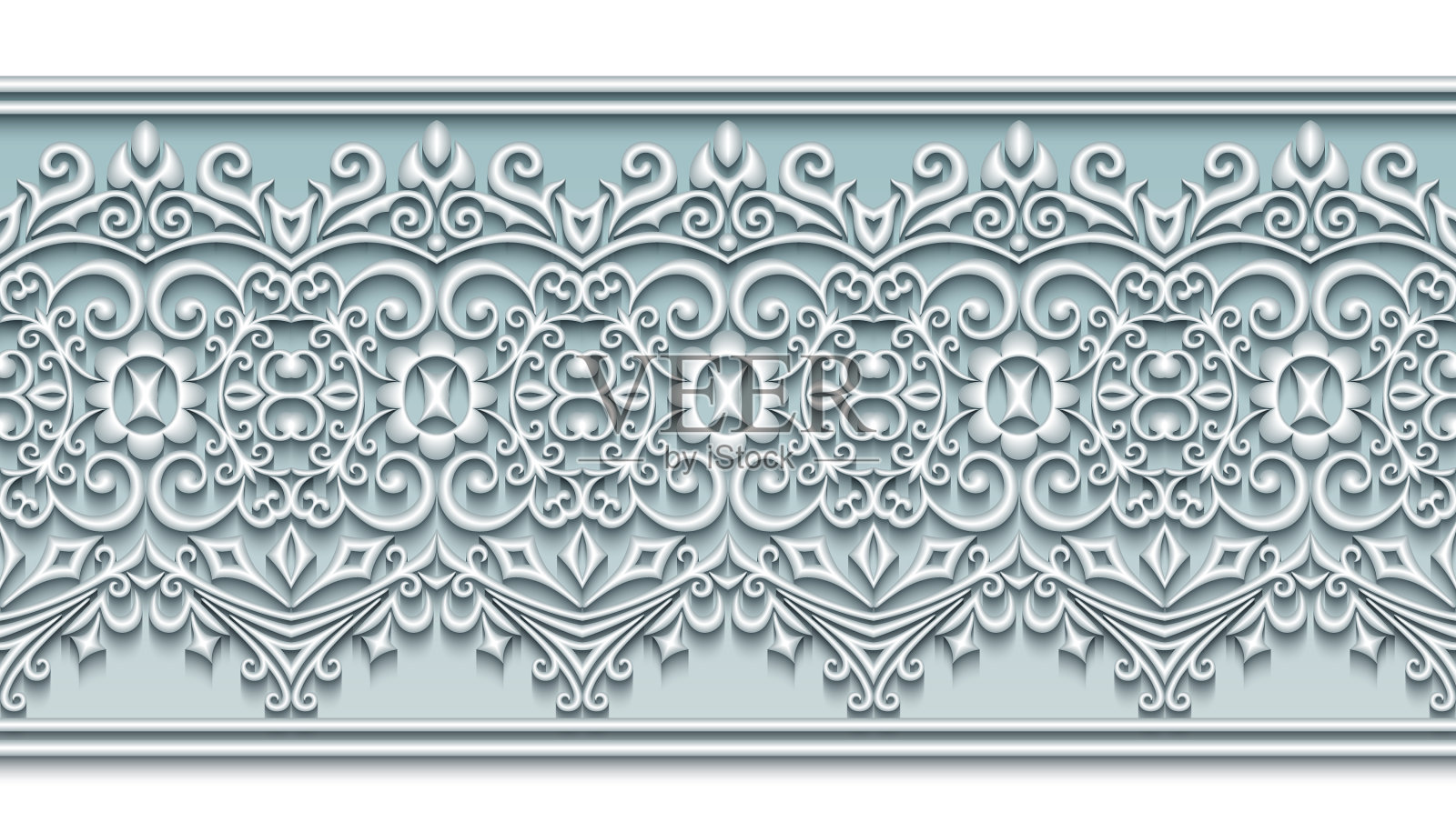 现代体积花卉观赏插画图片素材