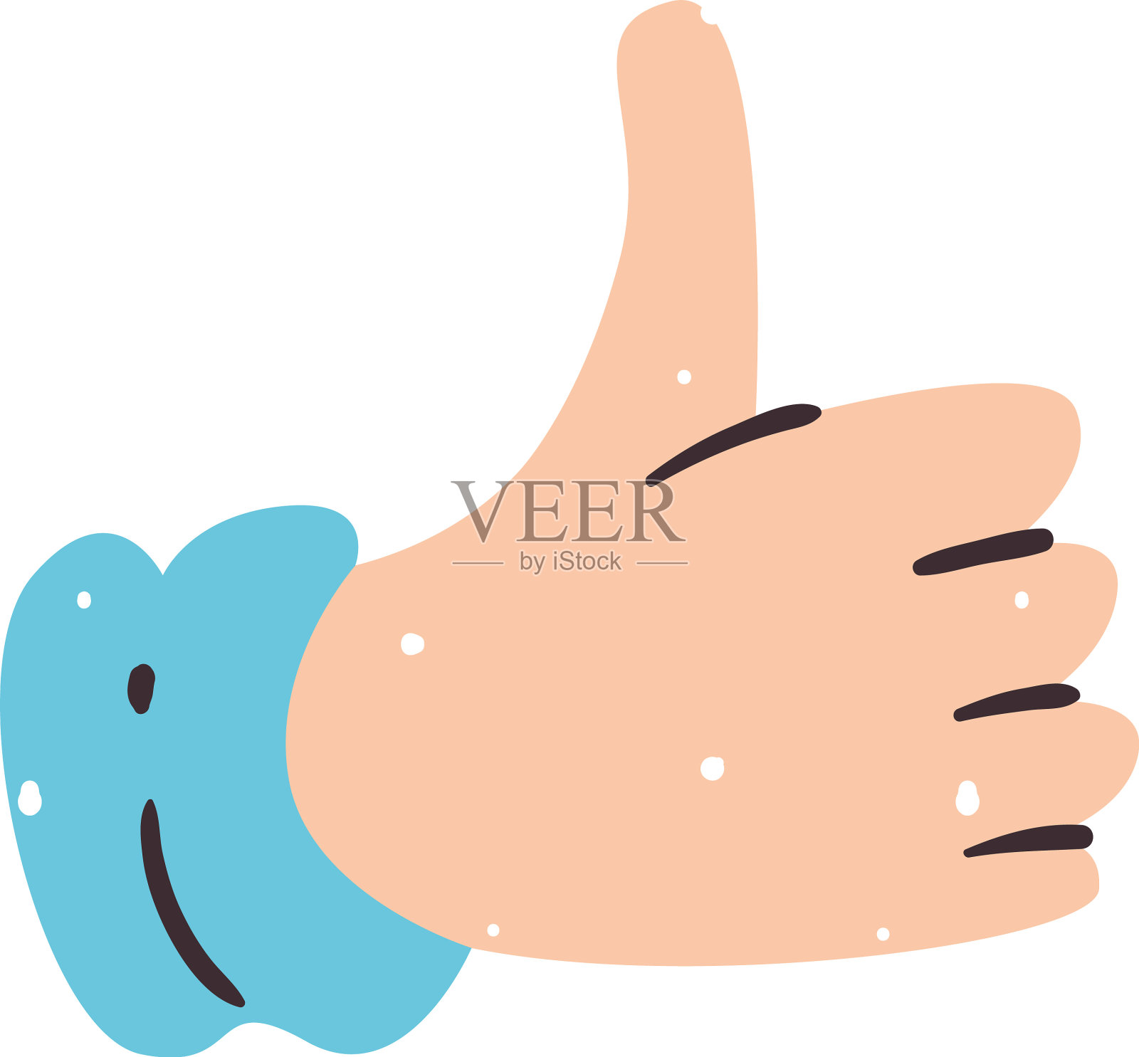 社交媒体喜欢手工设计设计元素图片