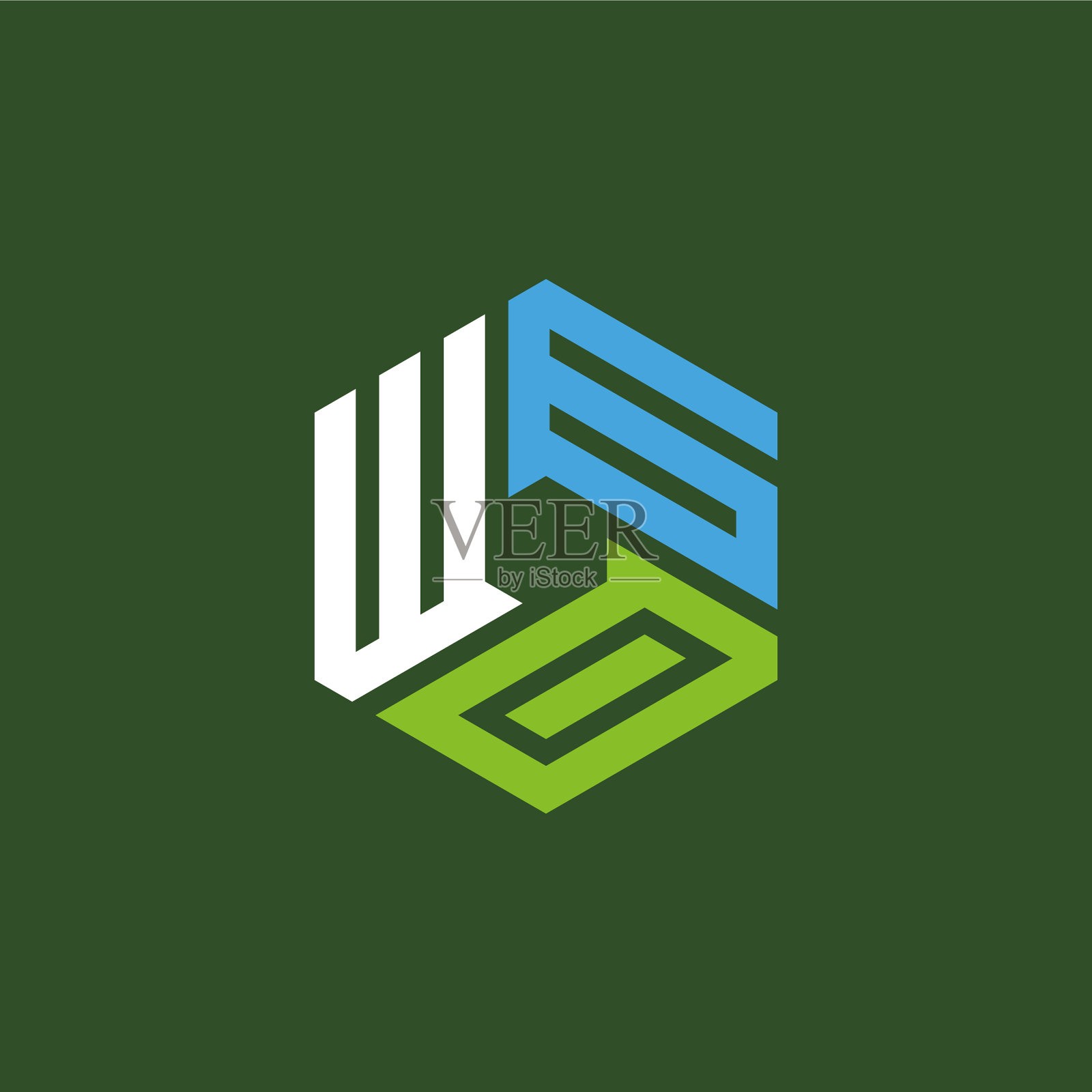 创意首字母wgo标志设计理念插画图片素材