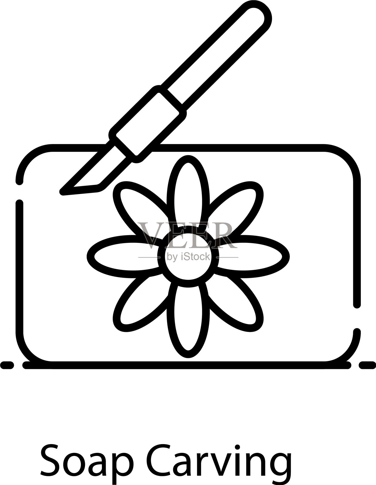 肥皂雕刻插画图片素材