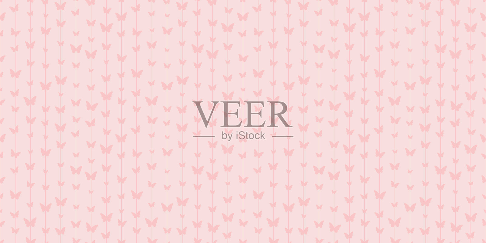 蝴蝶条纹无缝重复图案插画图片素材