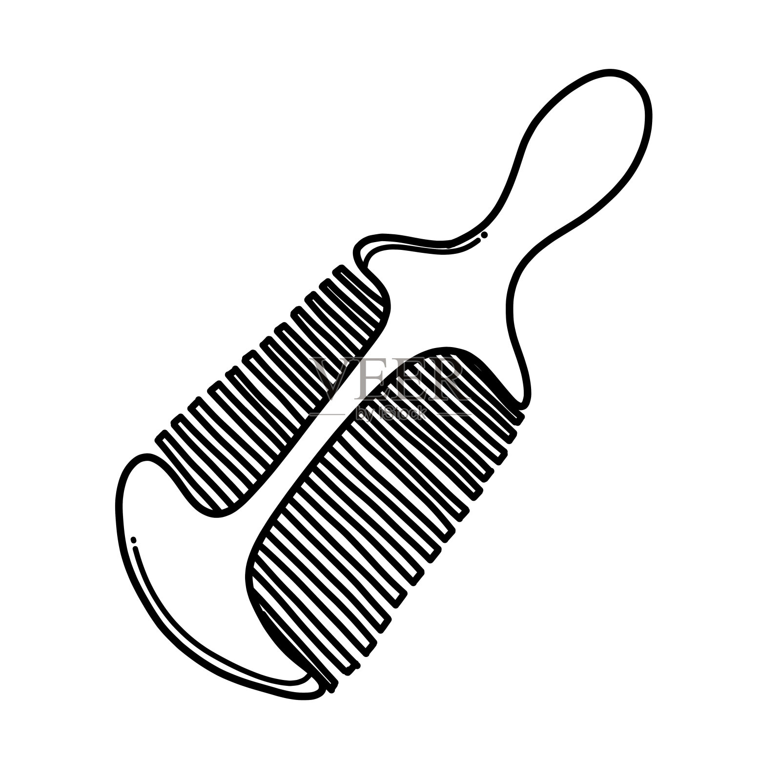 梳理涂鸦矢量图标。手绘素描插图卡通线eps10插画图片素材