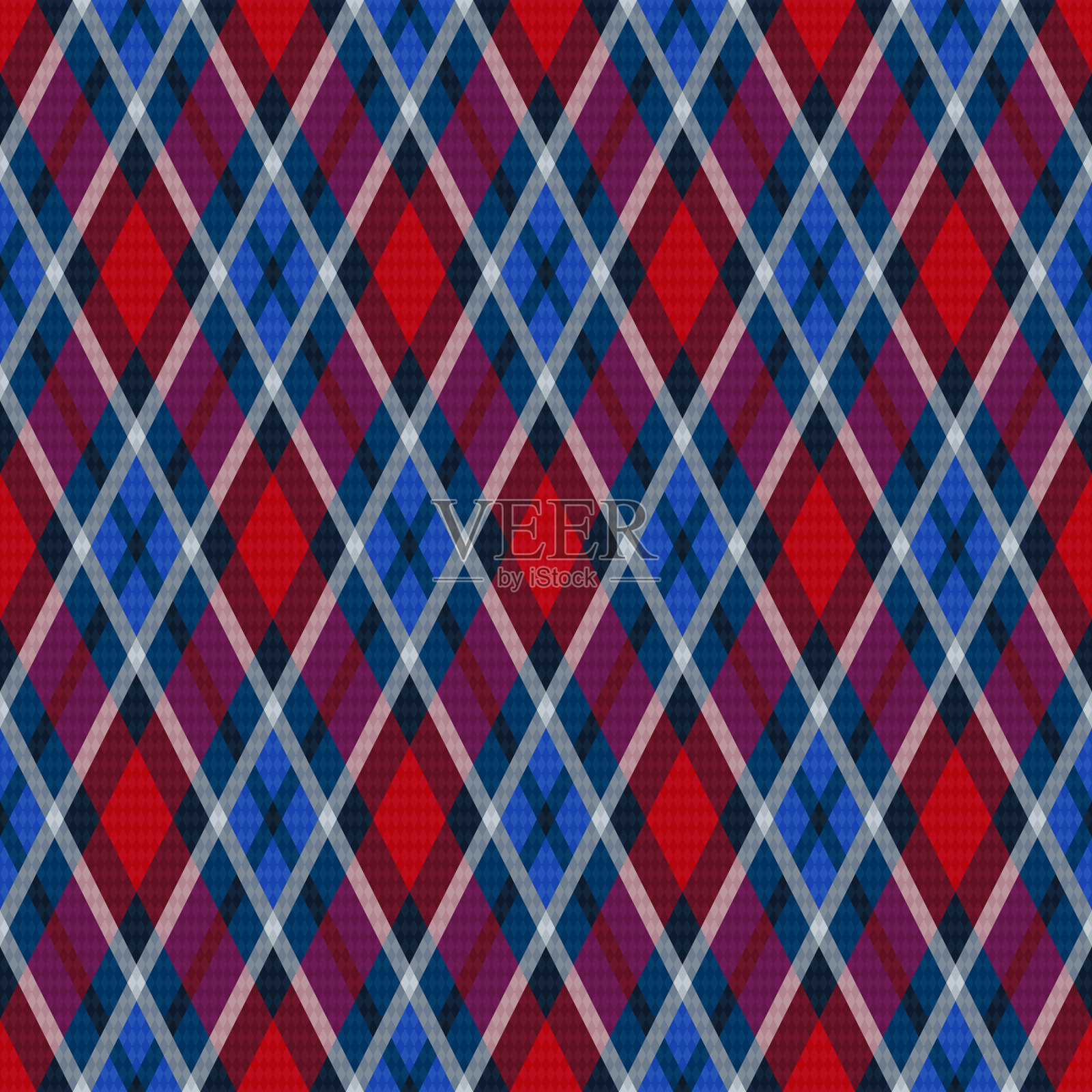 无缝格子菱形柔和图案插画图片素材