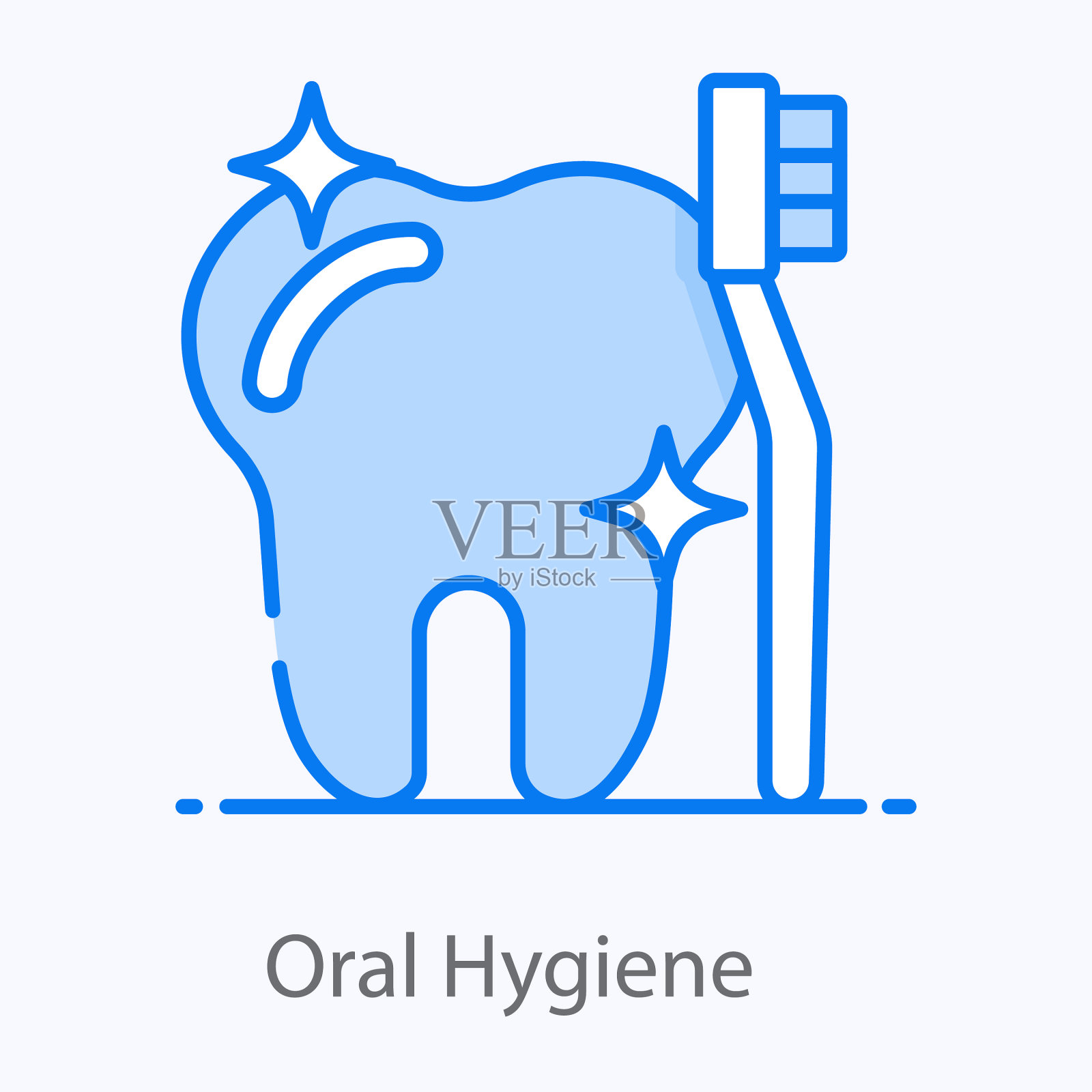 口腔卫生图标素材