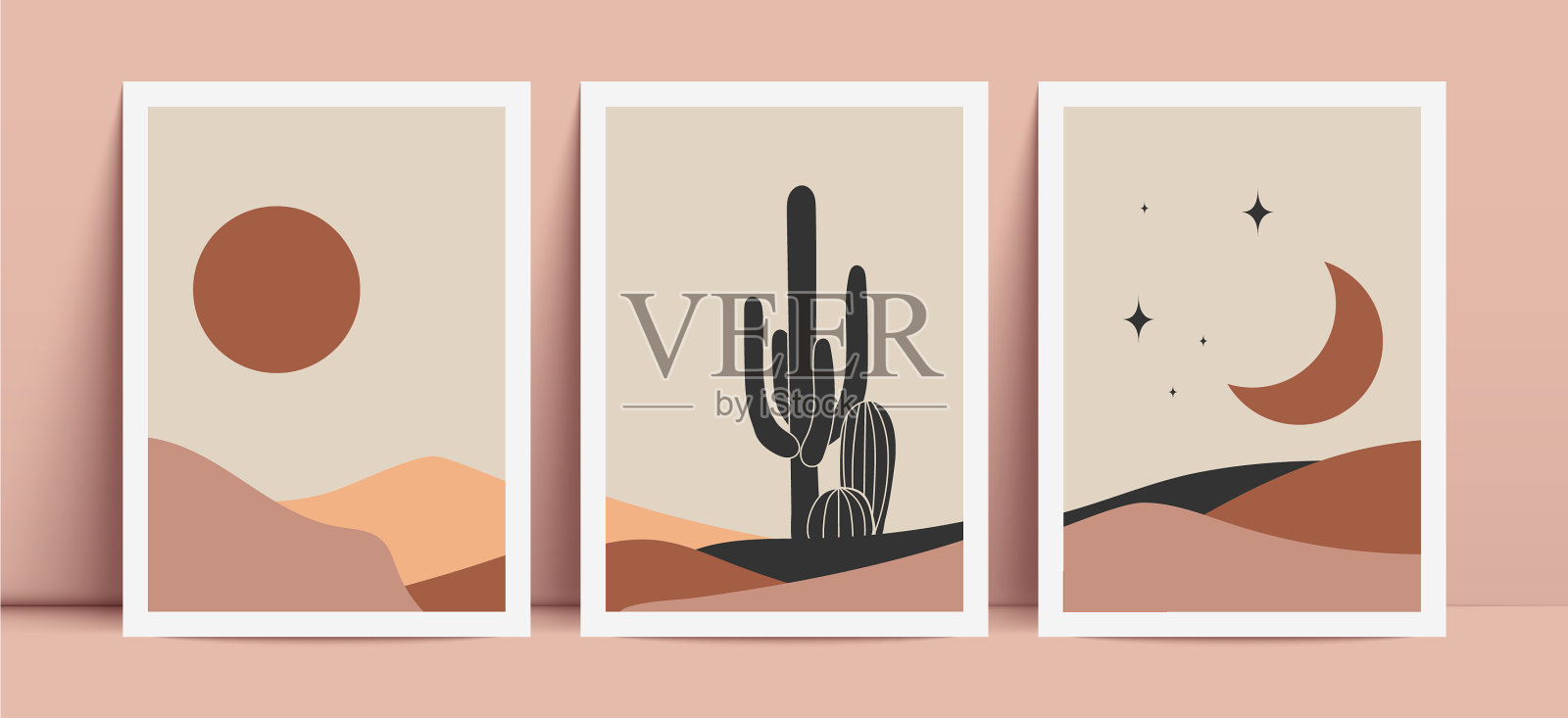 当代的审美背景与抽象插画图片素材