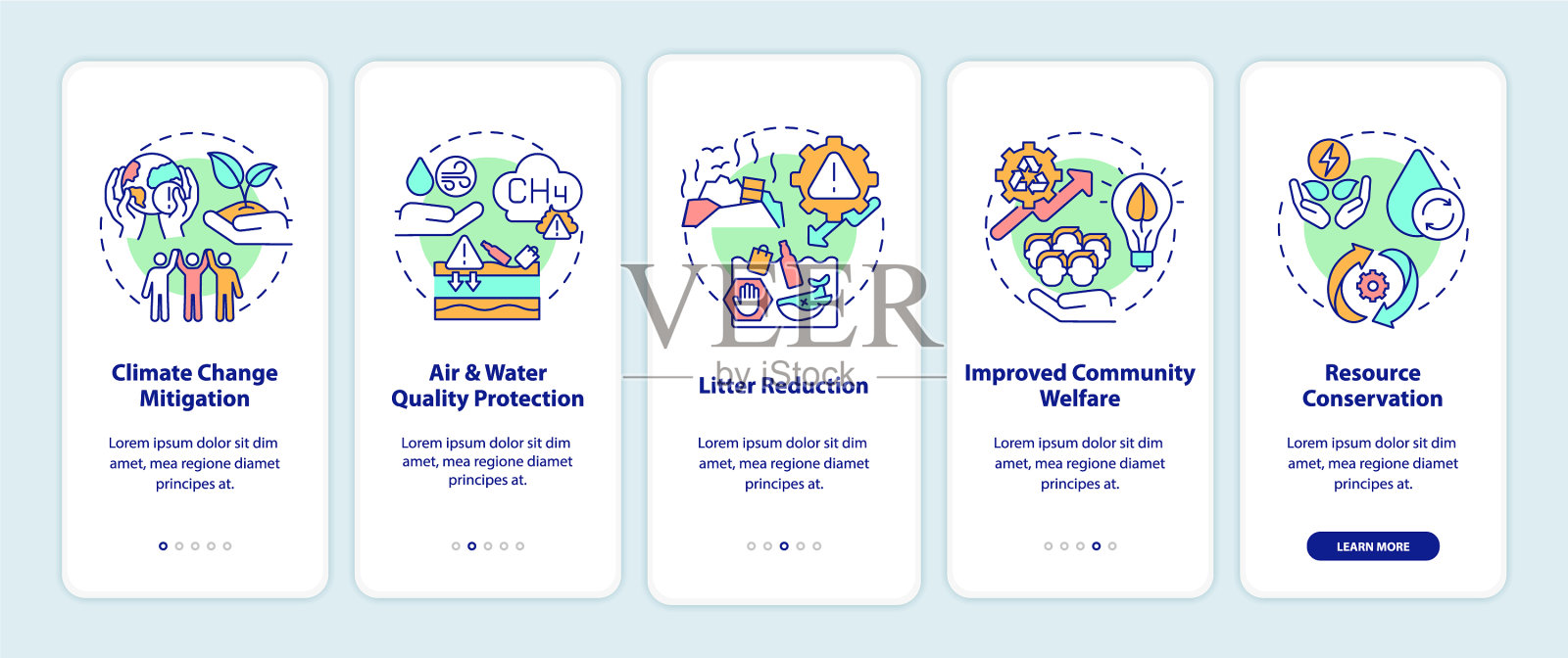 减少有机废物有利于船上工作插画图片素材