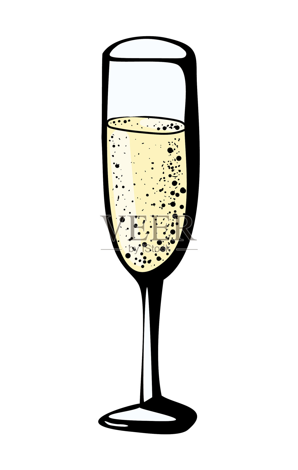 涂鸦手绘素描黑黄色插画图片素材