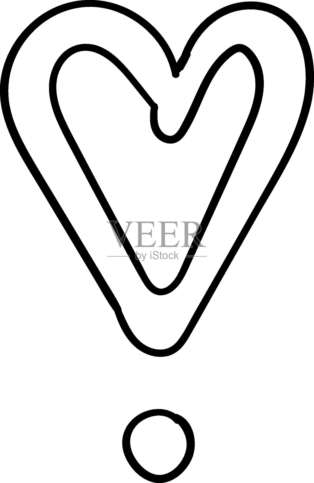 心handdraw涂鸦。向量元素插画图片素材