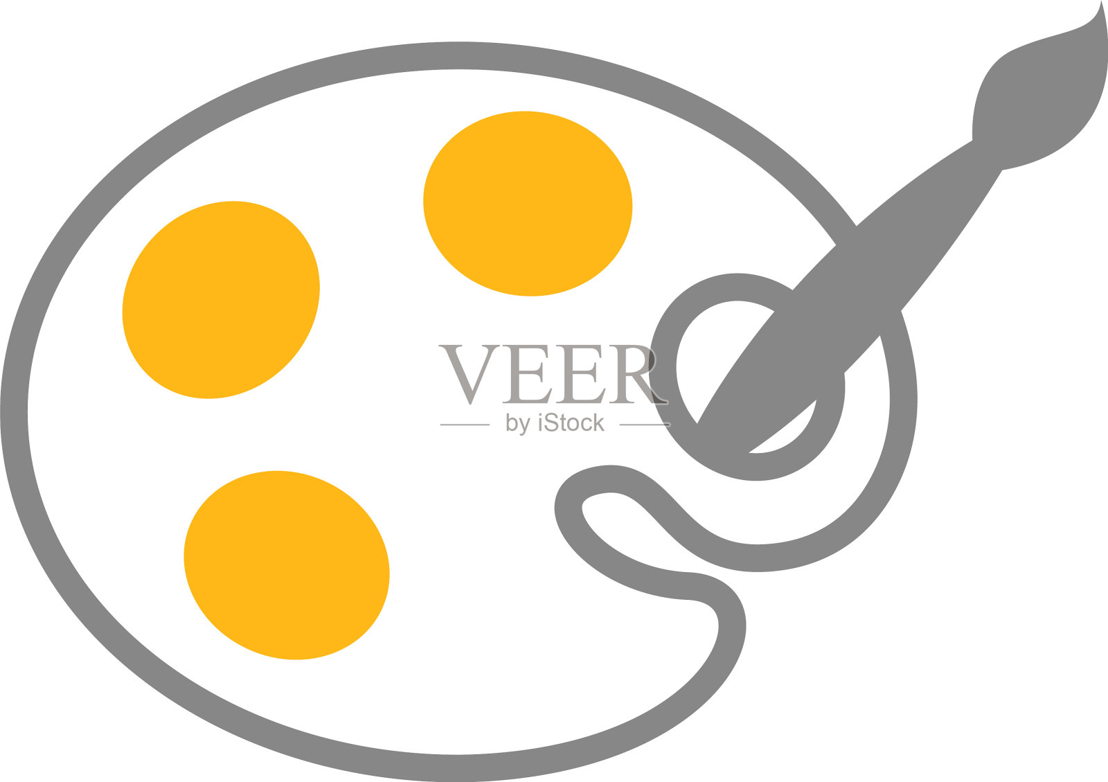 白色背景上的艺术课设计元素图片