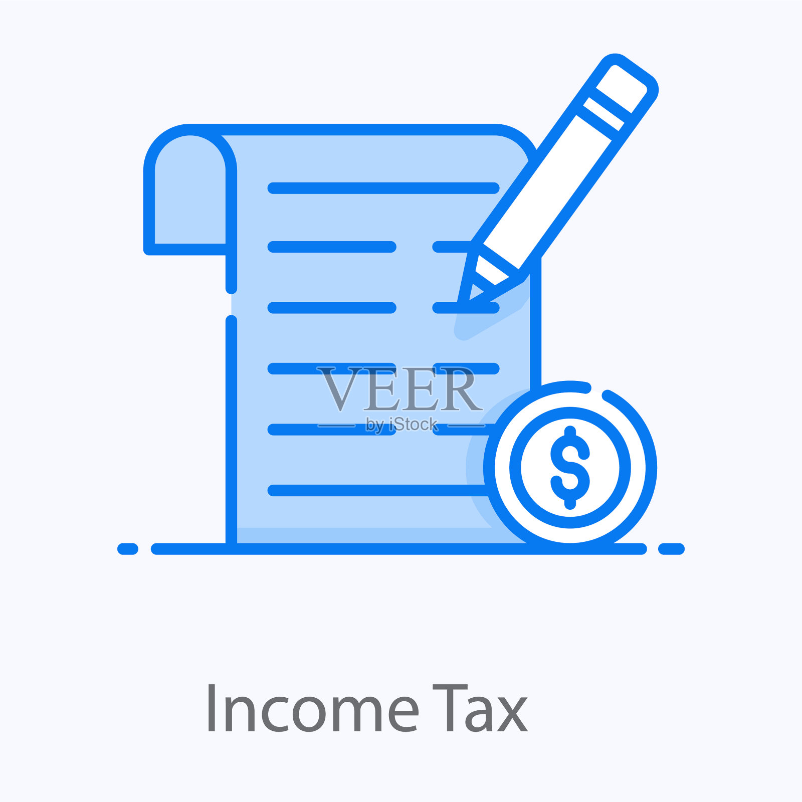 所得税插画图片素材