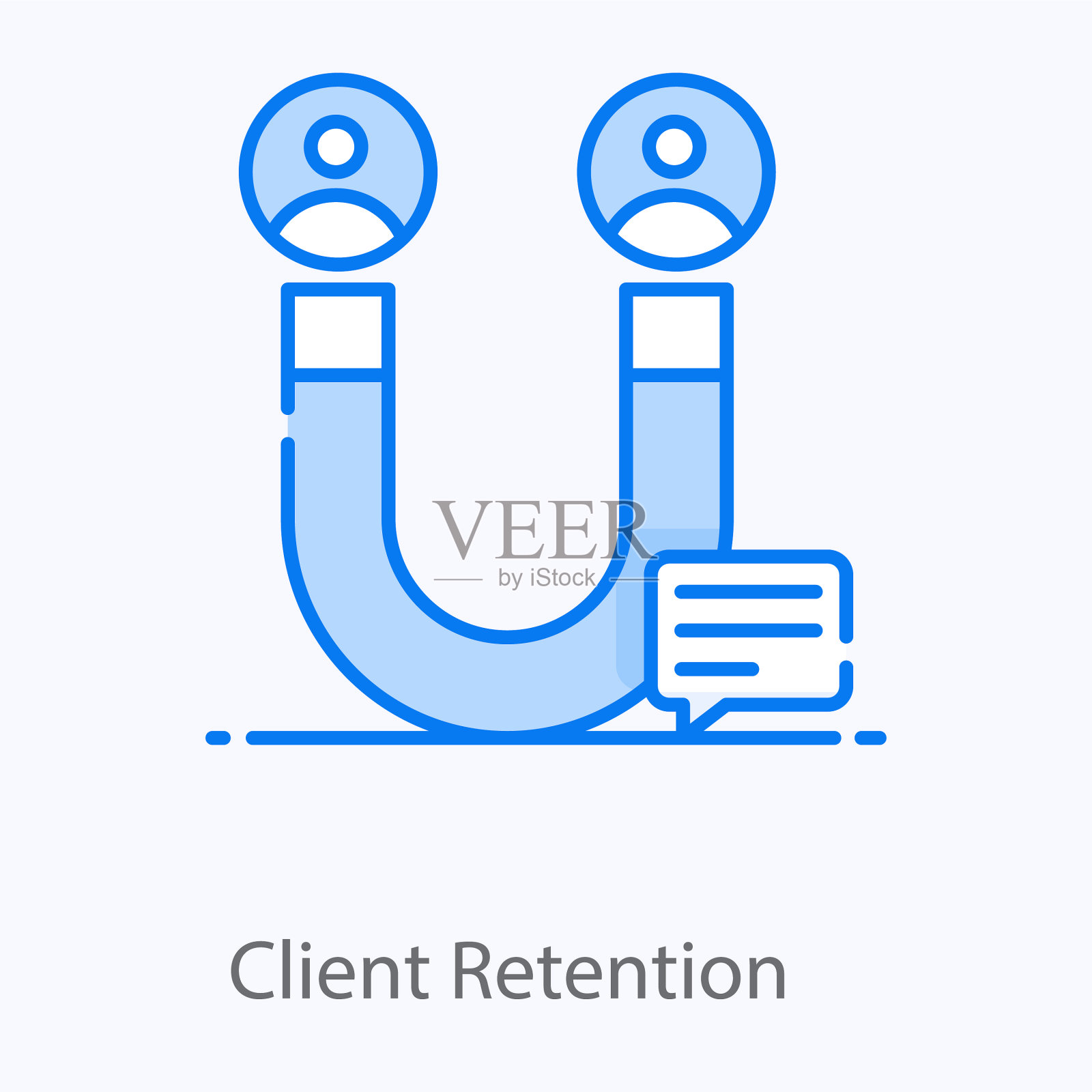 客户保留插画图片素材