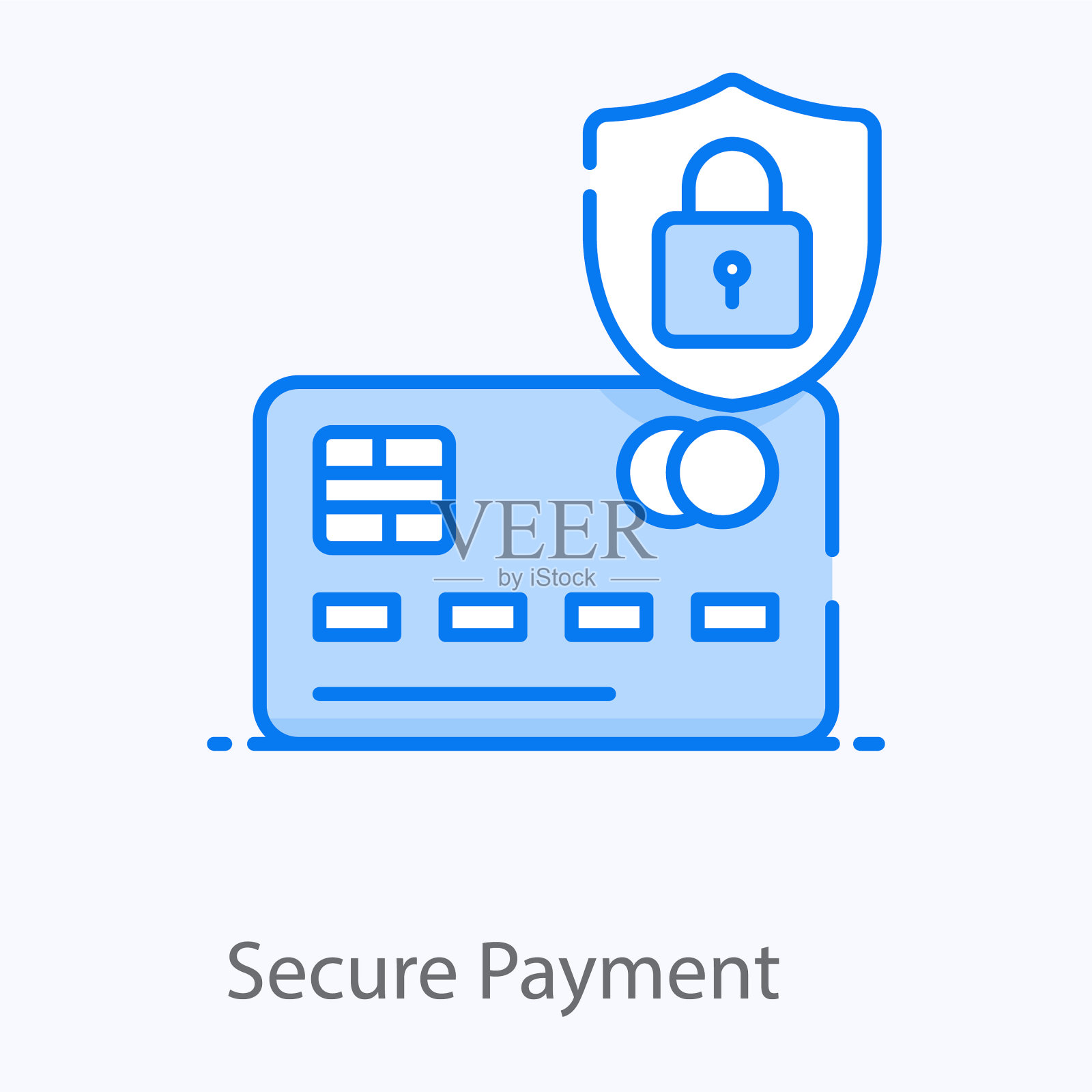 安全支付插画图片素材