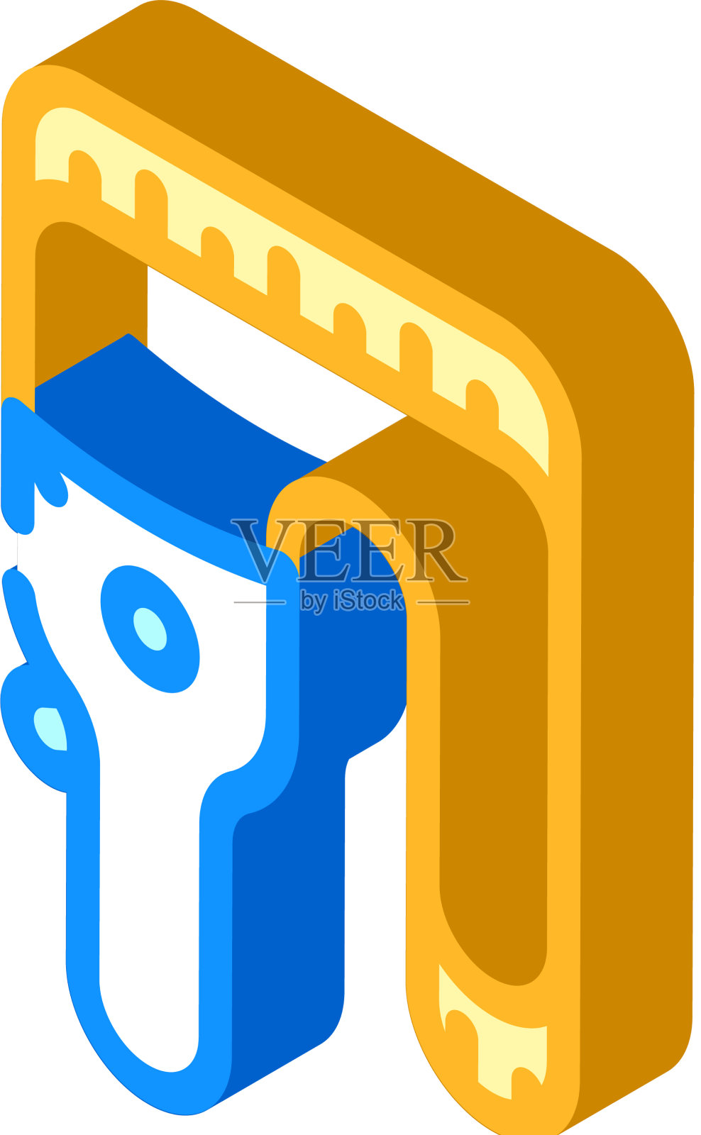 身体卷尺等距图标设计元素图片