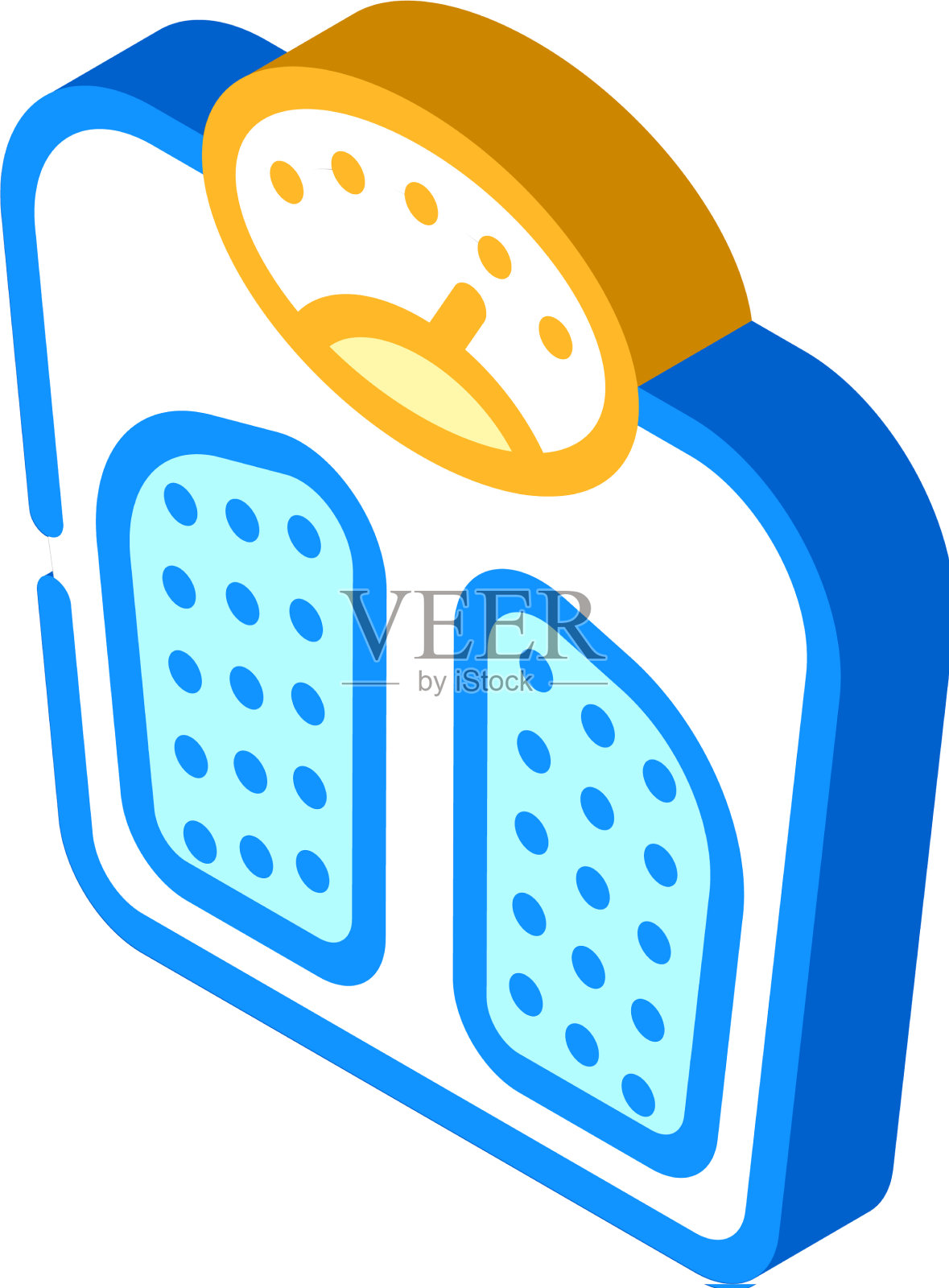测量重量等距图标的秤设计元素图片