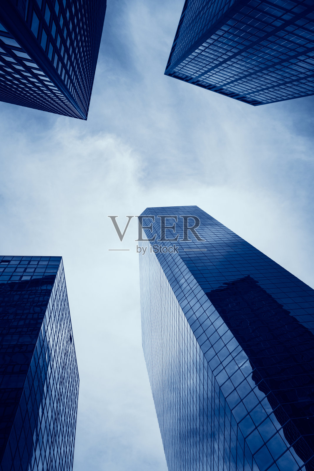 纽约市摩天大楼的办公大楼外立面照片摄影图片