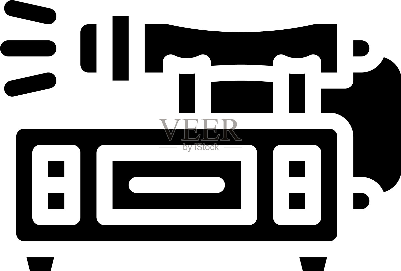 激光设备字形图标插画图片素材